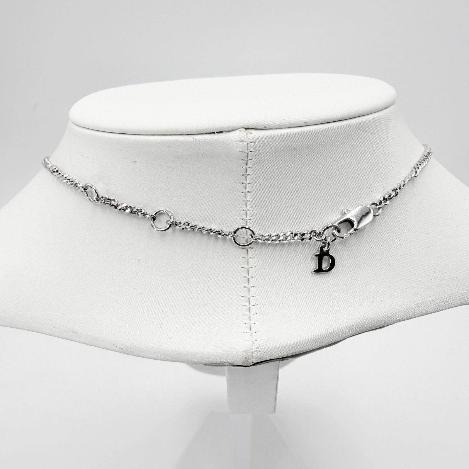 Christian Dior（クリスチャンディオール）CDロゴ リボン ネックレス 