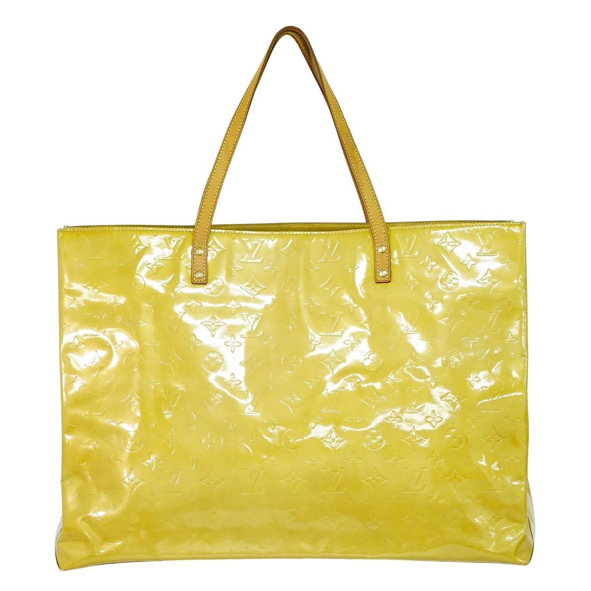 本物 ルイヴィトン LOUIS VUITTON LV リード GM ヴェルニ レザー 
