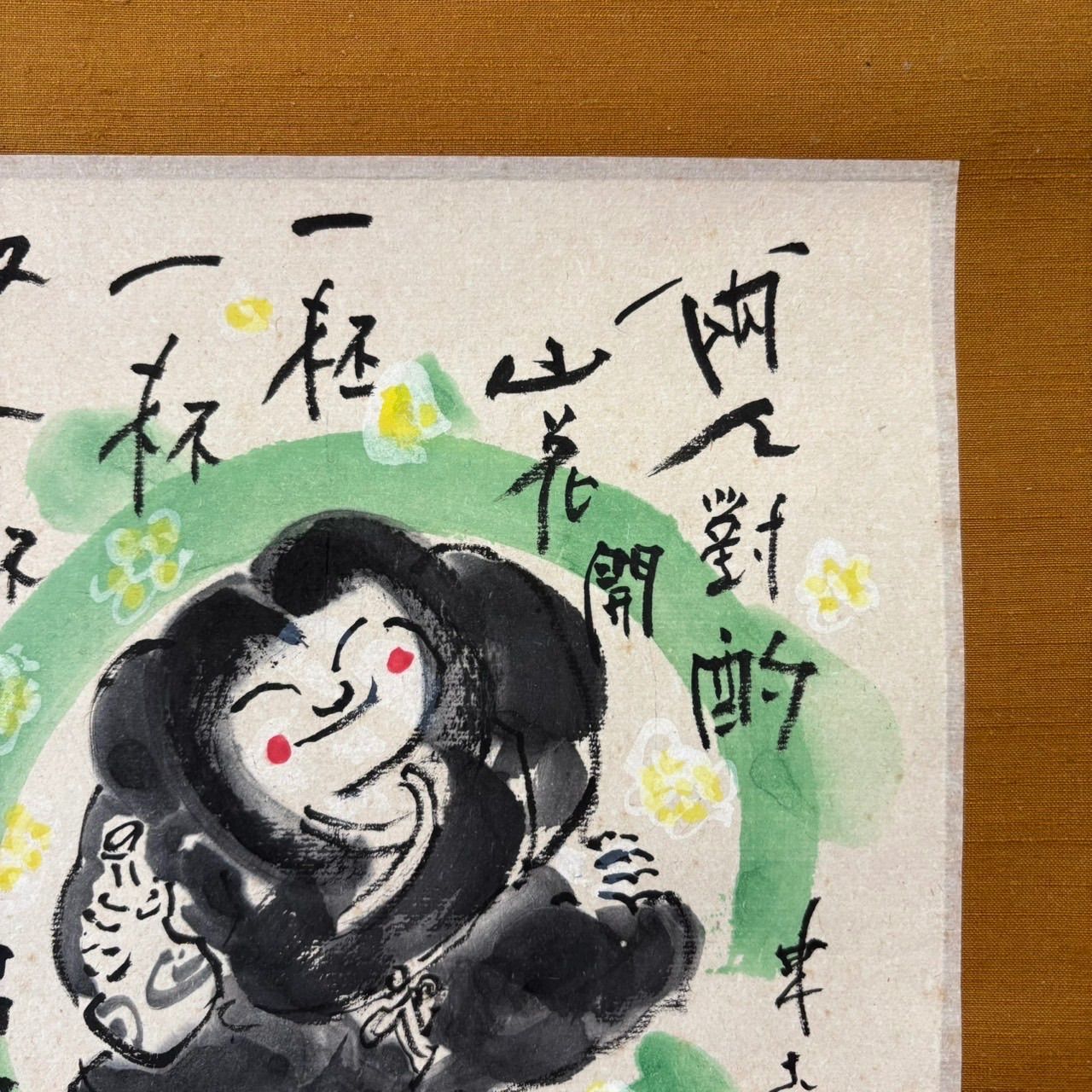 掛軸 /水墨画 清水公庸】東大寺 巻物 骨董品 - メルカリ