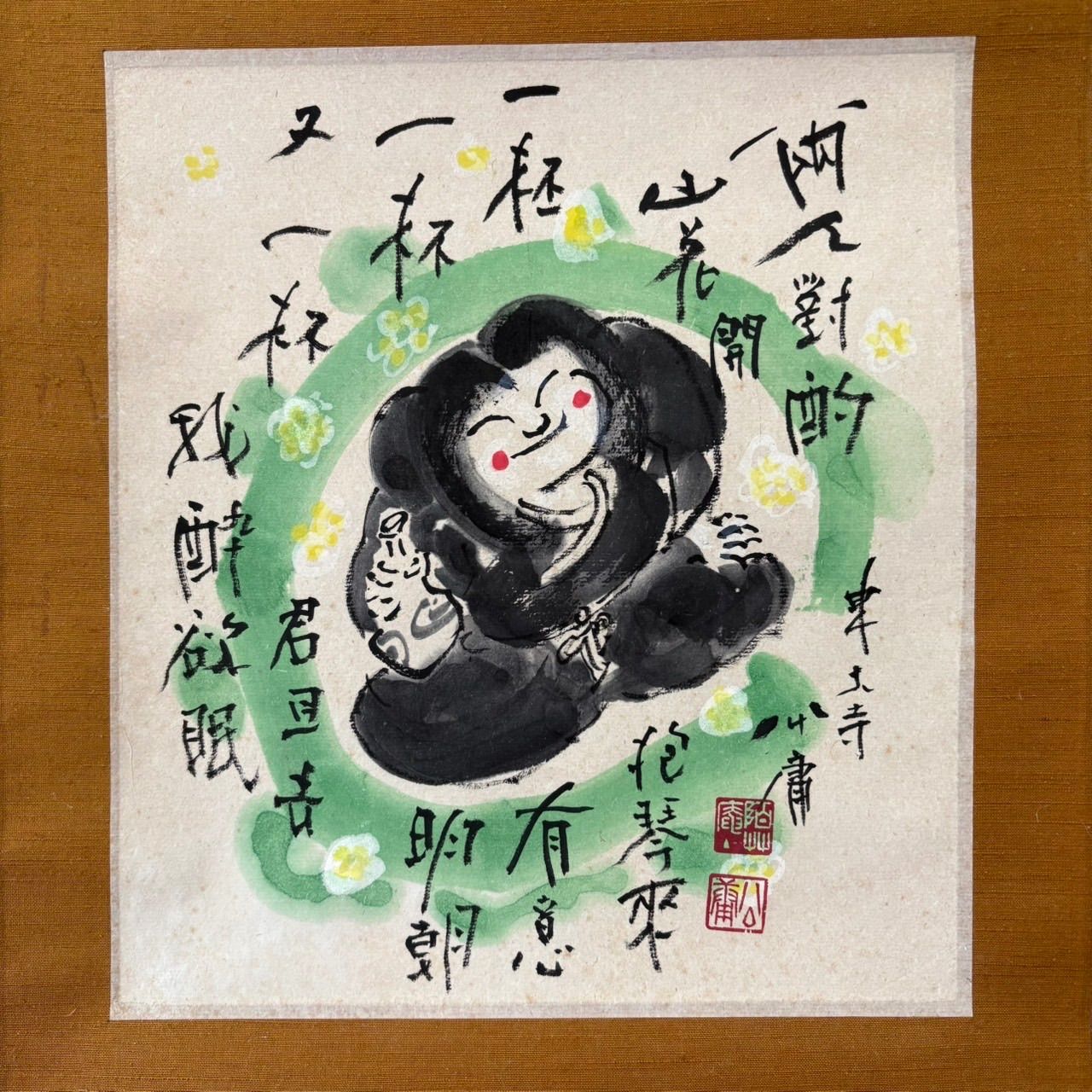掛軸 /水墨画 清水公庸】東大寺 巻物 骨董品 - メルカリ