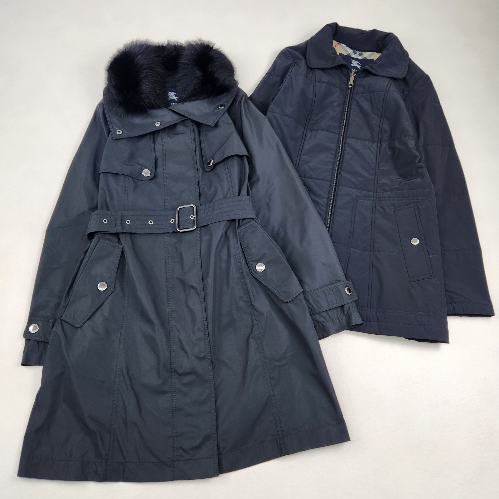 BURBERRY LONDON スプリングコート 5way 撥水加工 中綿ライナー付き
