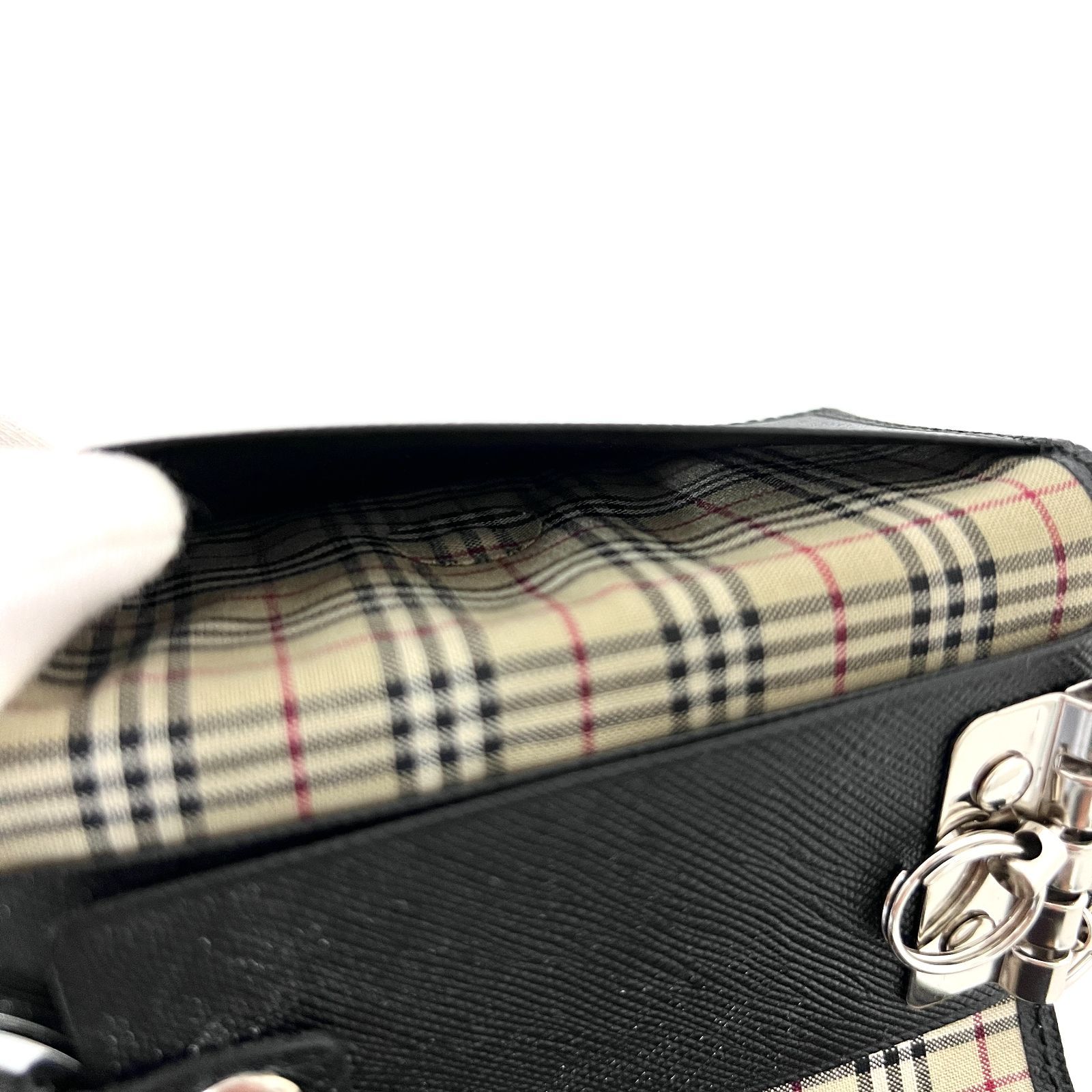 SD6083 新品未使用！ 訳あり！ BURBERRY バーバリー ノバチェック 4連