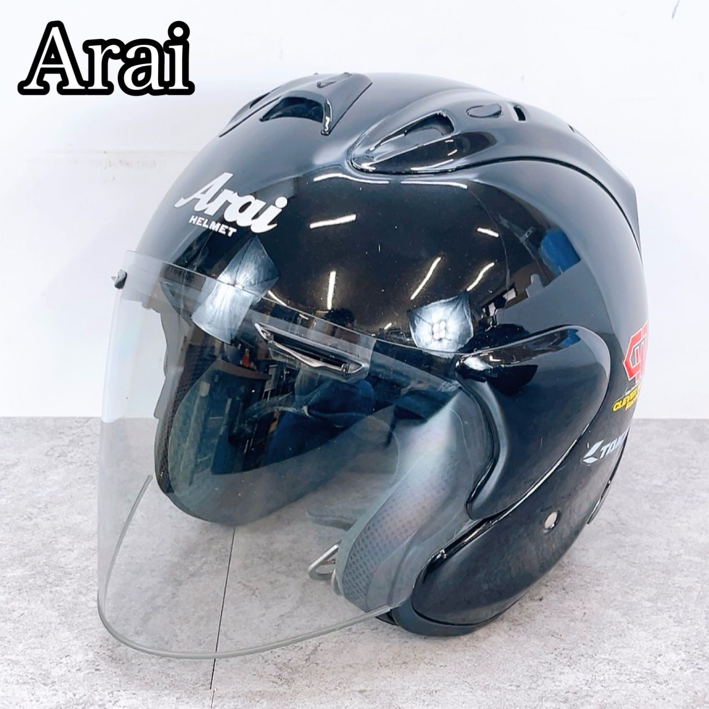 中古美品）ARAI アライ　ストリートジェットヘルメット 日本製 ジェットヘルメット アライ Arai アライジェットヘルメット 中古 SZ