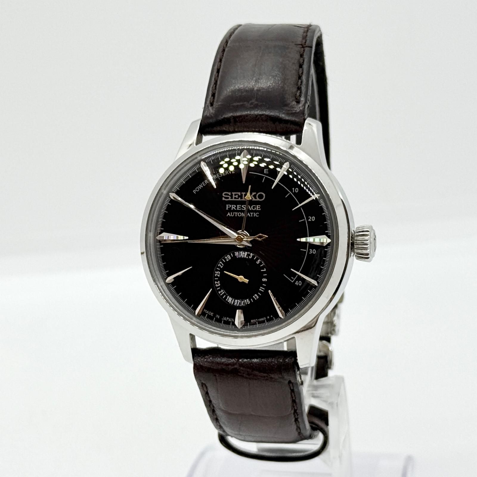 SEIKO セイコー PRESAGE プレサージュ 4R57-00E0 ブラック AT メンズ 