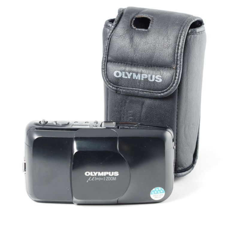 OLYMPUS μ [mju:] ZOOM ブラック コンパクトフィルムカメラ オリンパス