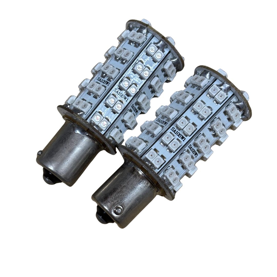 値下げ交渉歓迎！】 S25 シングル LEDバルブ 1chipSMD×92 アンバー 