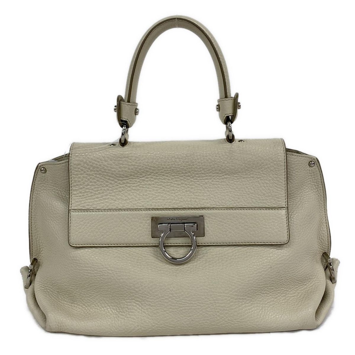 1円 Salvatore Ferragamo フェラガモ ガンチーニ レザー ワン 