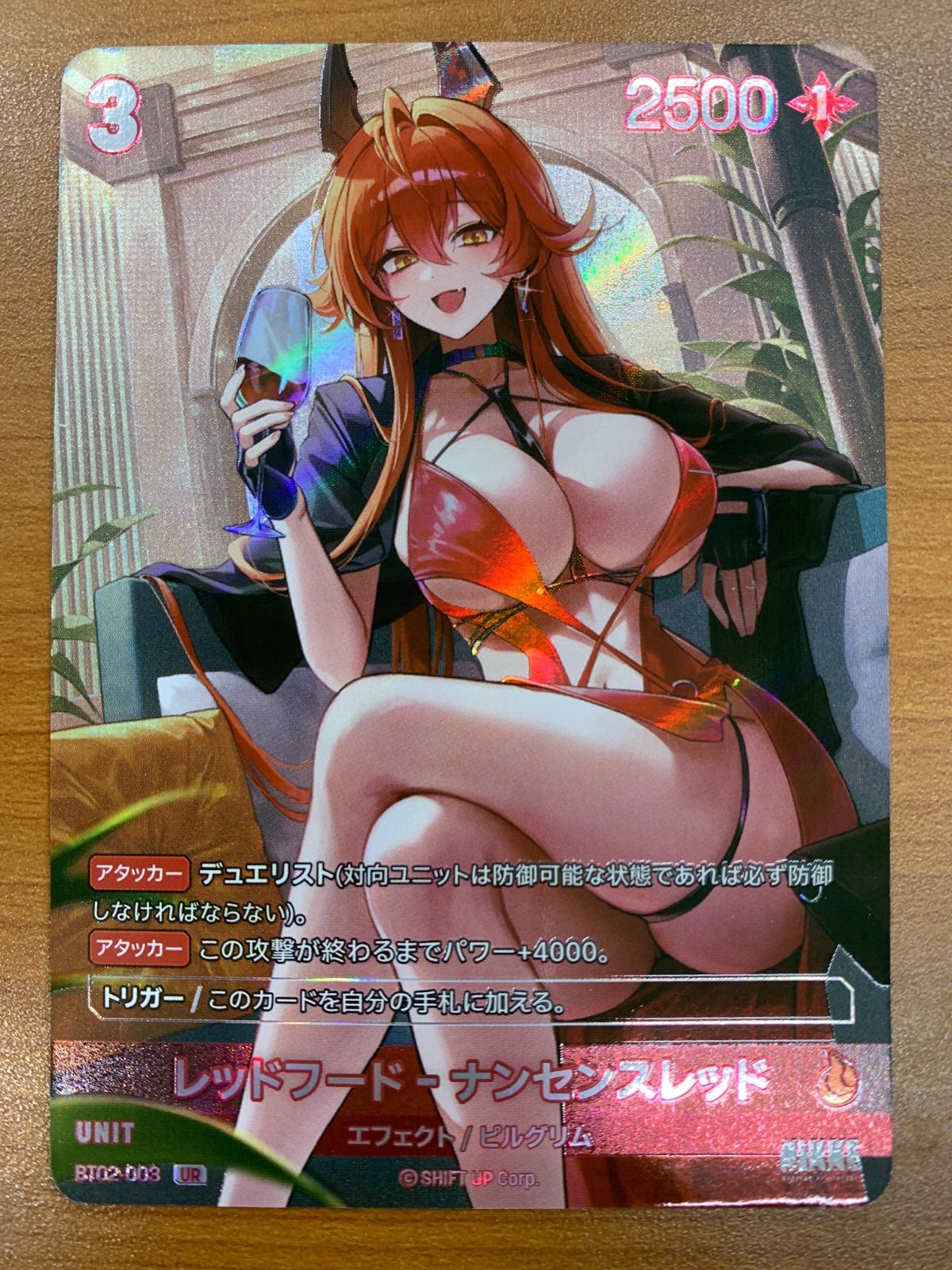 NIVEL ARENA ニベルアリーナ　レッドフード　他　UR+R 赤（炎） 状態A レッドフード ナンセンスレッド UR BT02-003 二ベルアリーナ