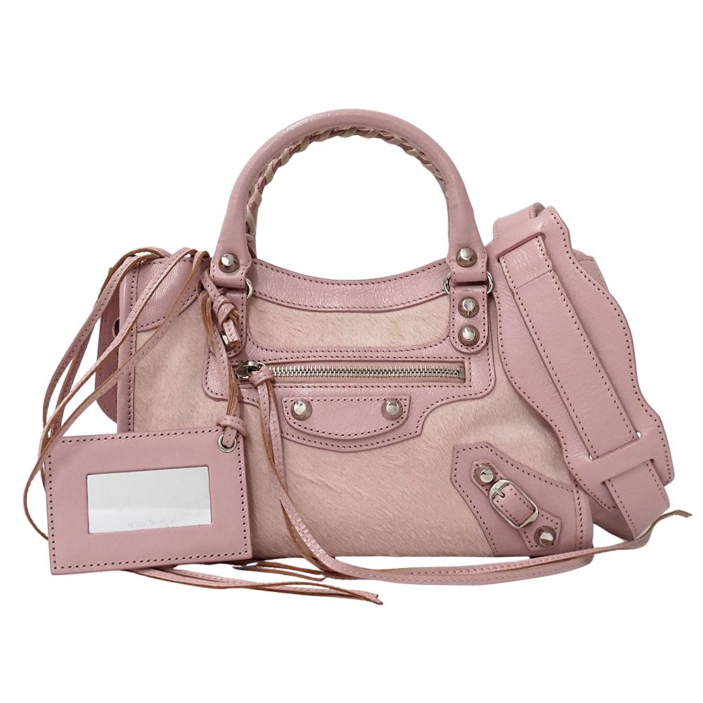 Balenciaga city ピンク バッグ バレンシアガ 中古 バレンシアガ