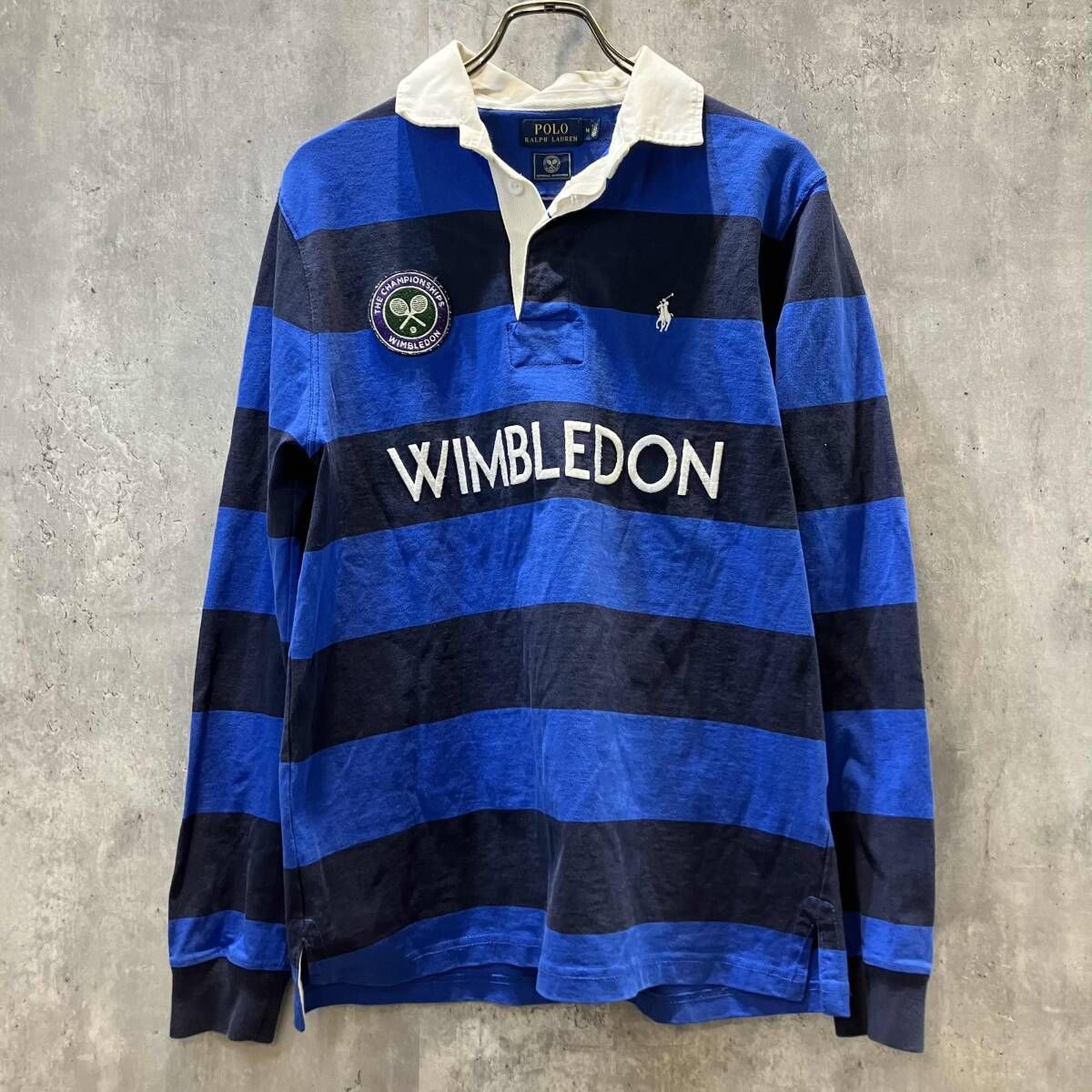POLO RALPH LAUREN 長袖Tシャツ ウィンドブルラグビーシャツ ブルー 