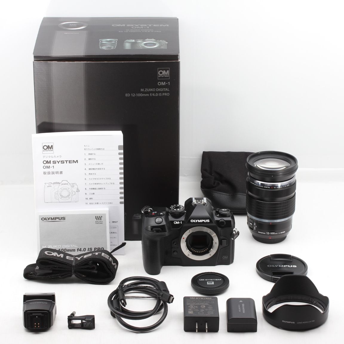 美品】 OLYMPUS オリンパス OM SYSTEM OM-1 12-100mm F4.0 PROキット