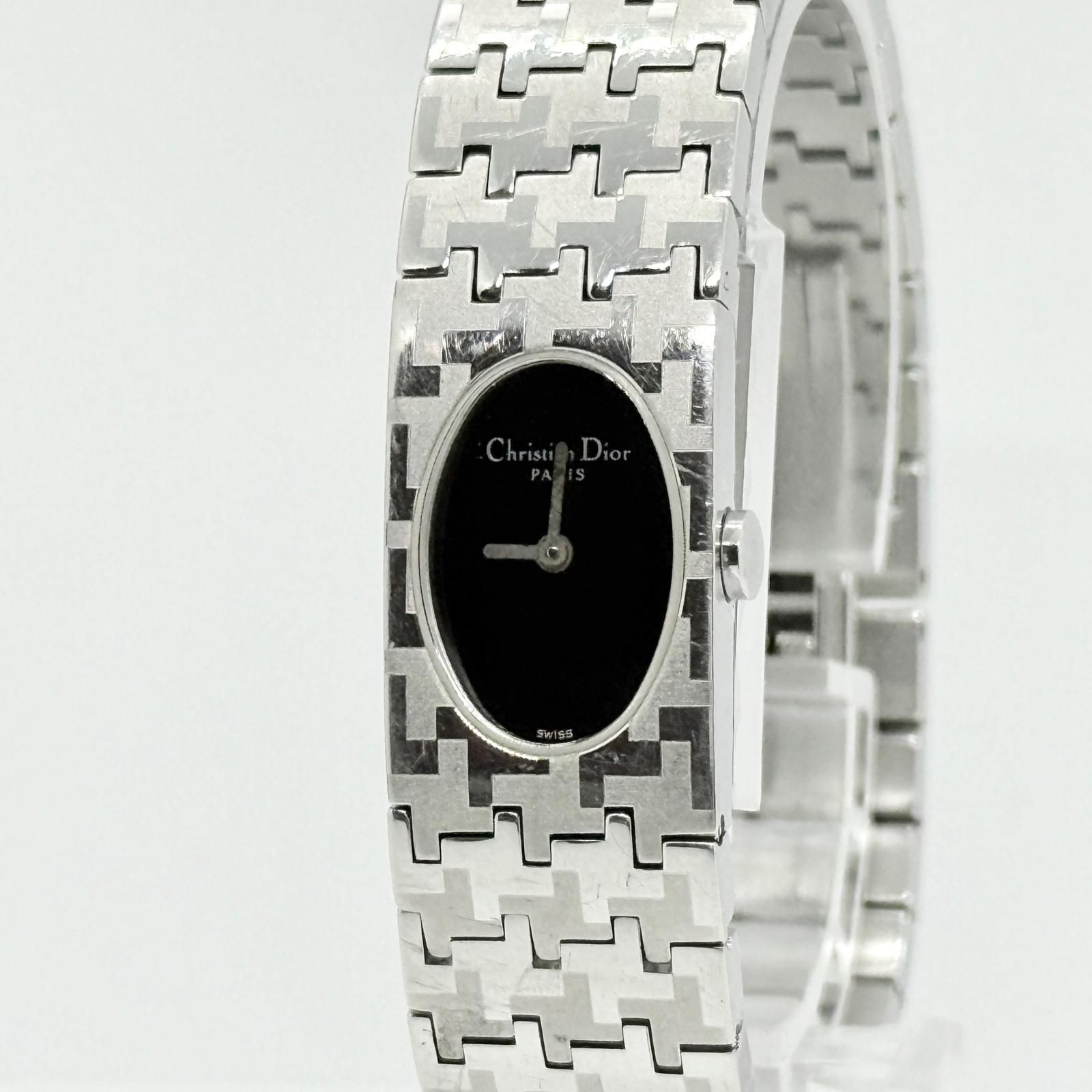 Christian Dior D70-100 黒文字盤 上品腕時計 Christian Dior クリスチャンディオール ミスディオール D70-100
