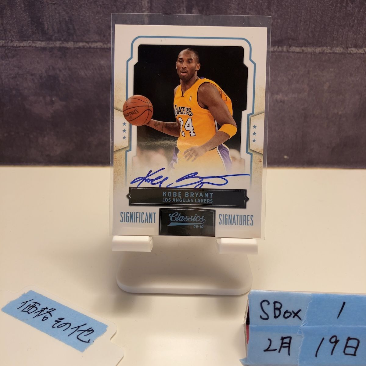 2009-10 Panini Classics Kobe Bryant 21/25 直筆サインカード Los