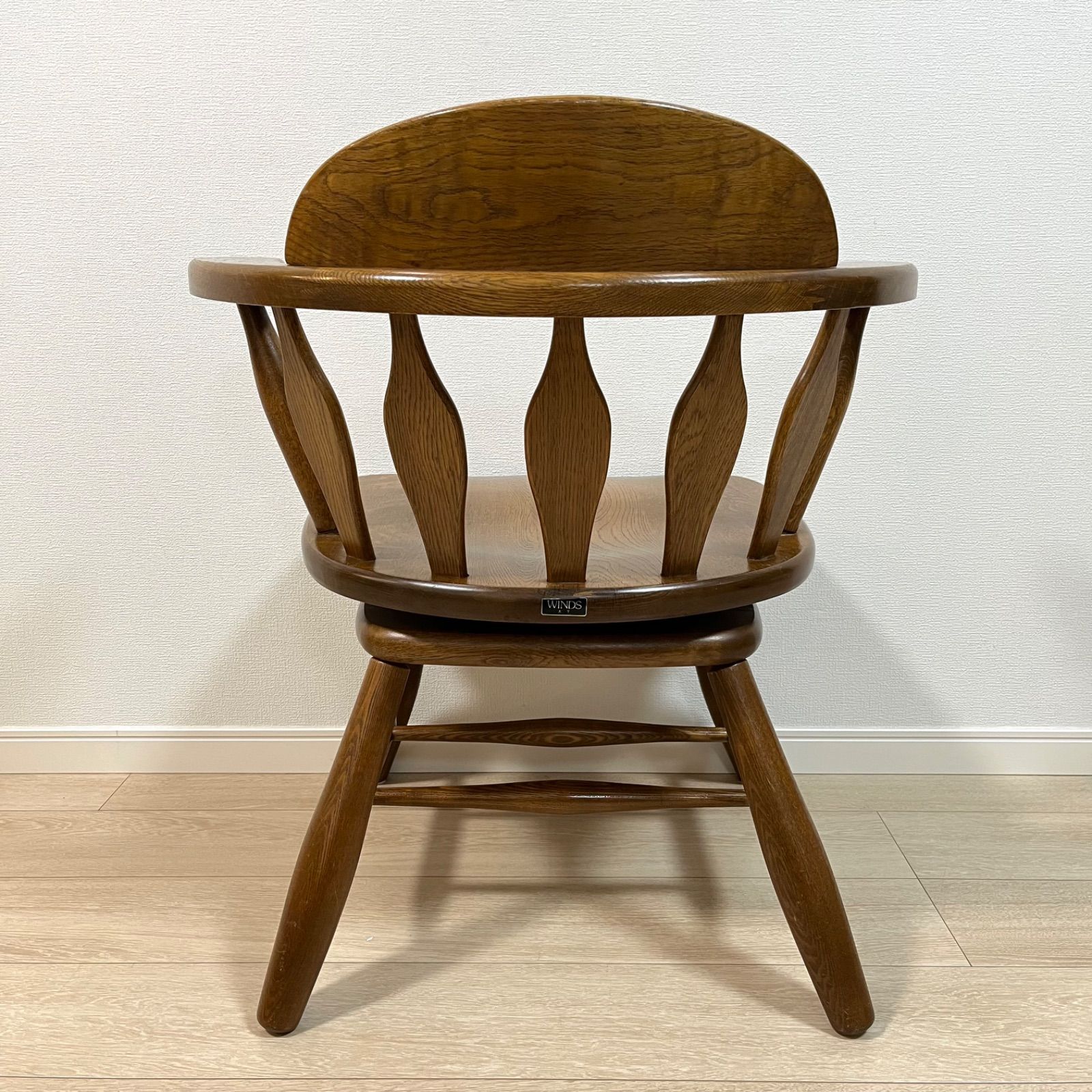 美品 】WINDS 太平 飛騨家具 ウィンザーチェア 回転椅子 ナラ材 美品 2
