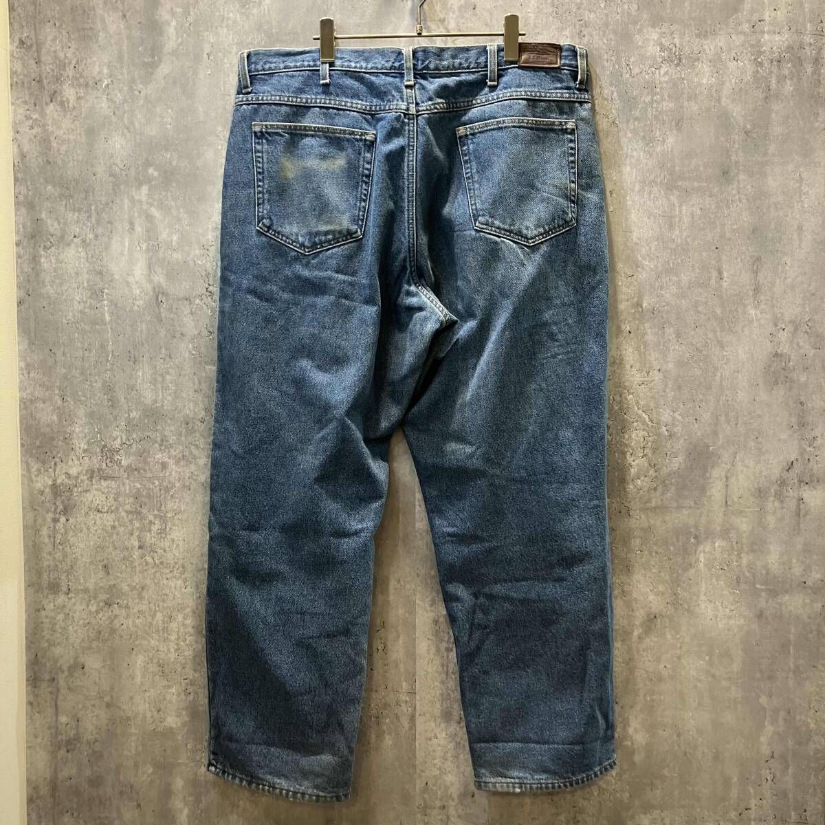 L.L.Bean ジーンズ ワイドデニム サイズ38 ブルー エルエルビーン