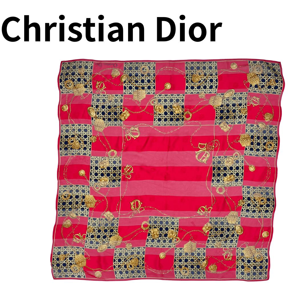 スカーフレディース 赤 dior スカーフ レディース Christian Dior