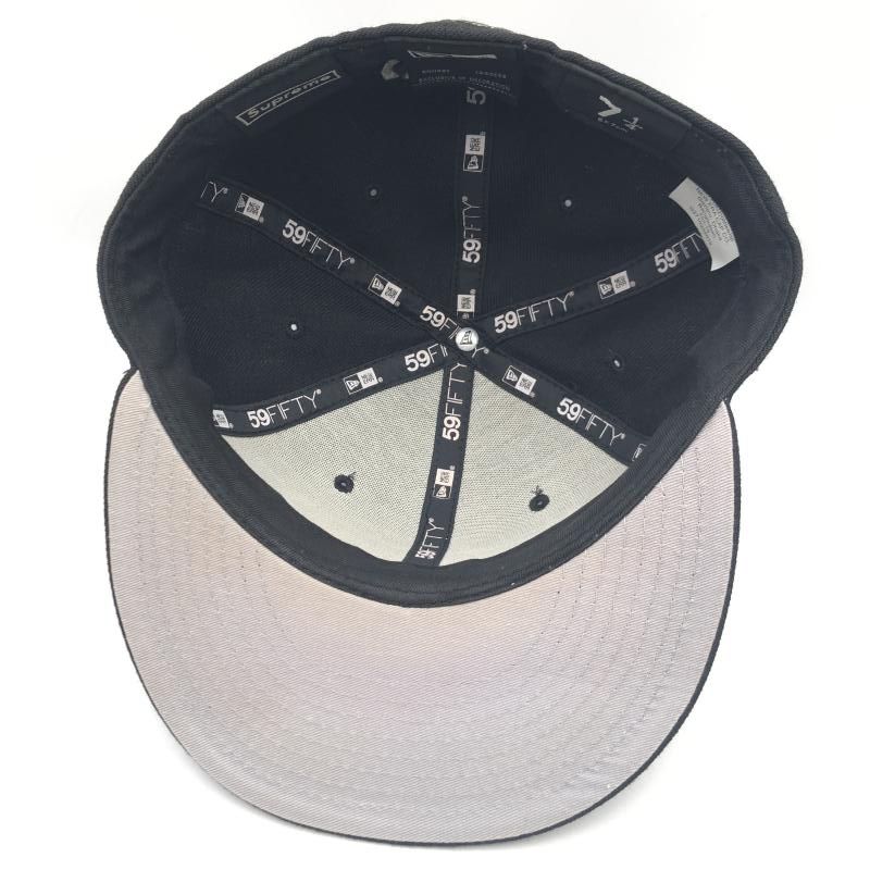 中古】SUPREME $1M Metallic Box Logo New Era CAP ブラック サイズ