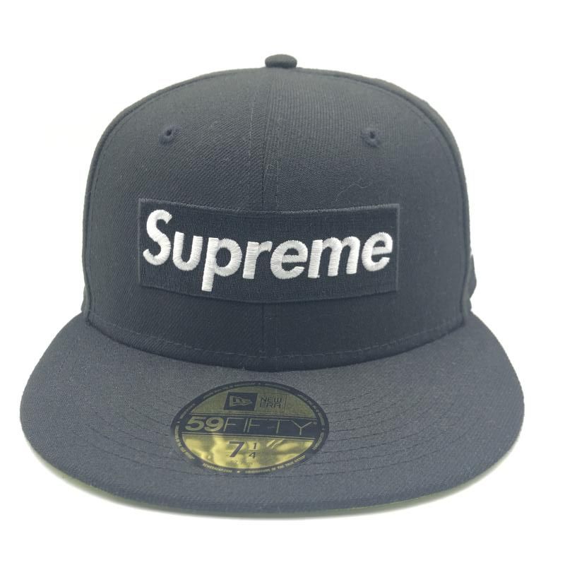 SUPREME　21AW No Comp Box Logo New Era　ブラック　サイズ57.7cm　シュプリーム[17][240017757867]