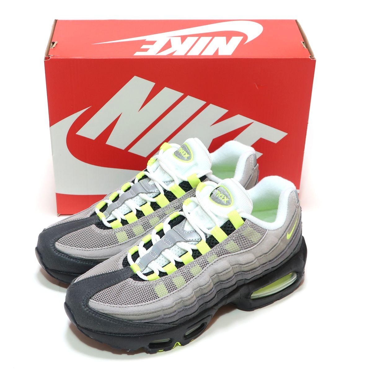 NIKE AIR MAX 95 BB S GS 6.5Y 24.5cm BIG BUBBLE NEON YELLOW GRADE