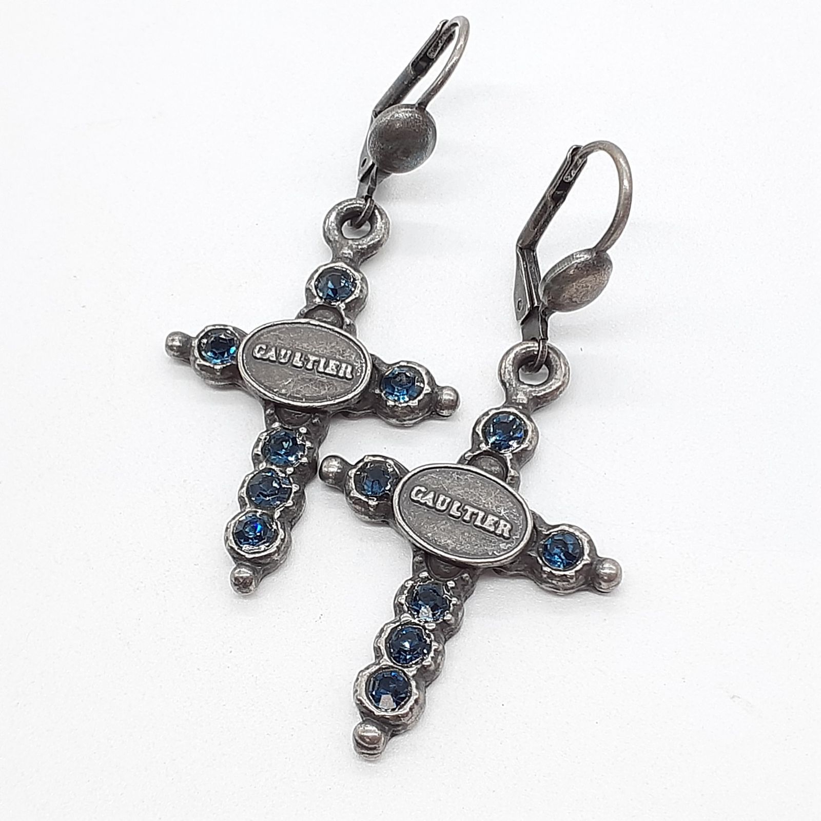 Jean paul GAULTIER ジャンポールゴルチェ ピアス クロス ブルー