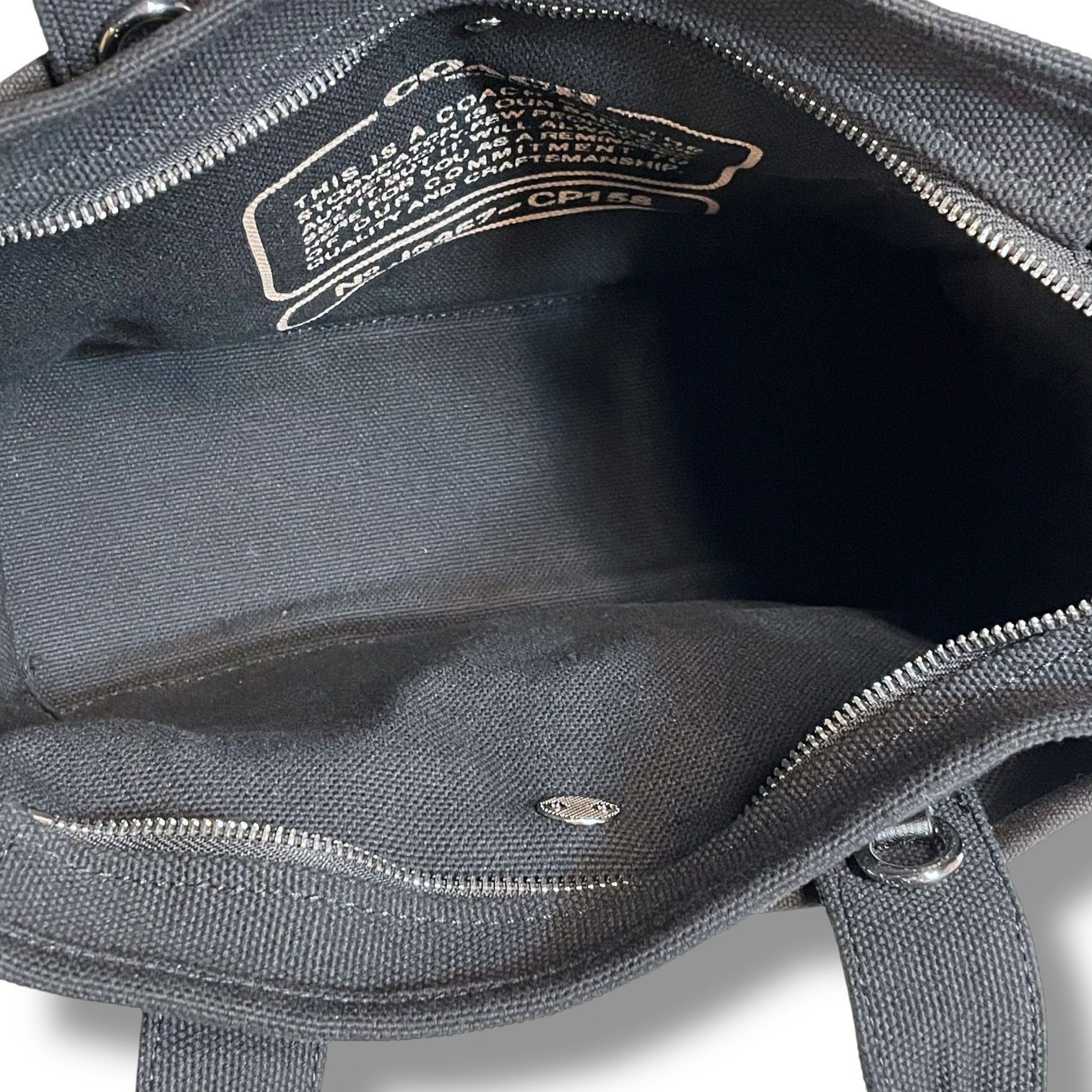 美品 保存袋付き タグ付き COACH コーチ キャンバス カーゴ トート