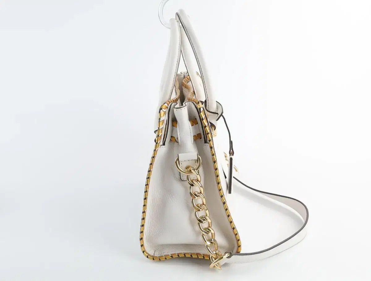 MICHAEL KORS ハミルトン 白 サッチェルバッグ トートバッグ