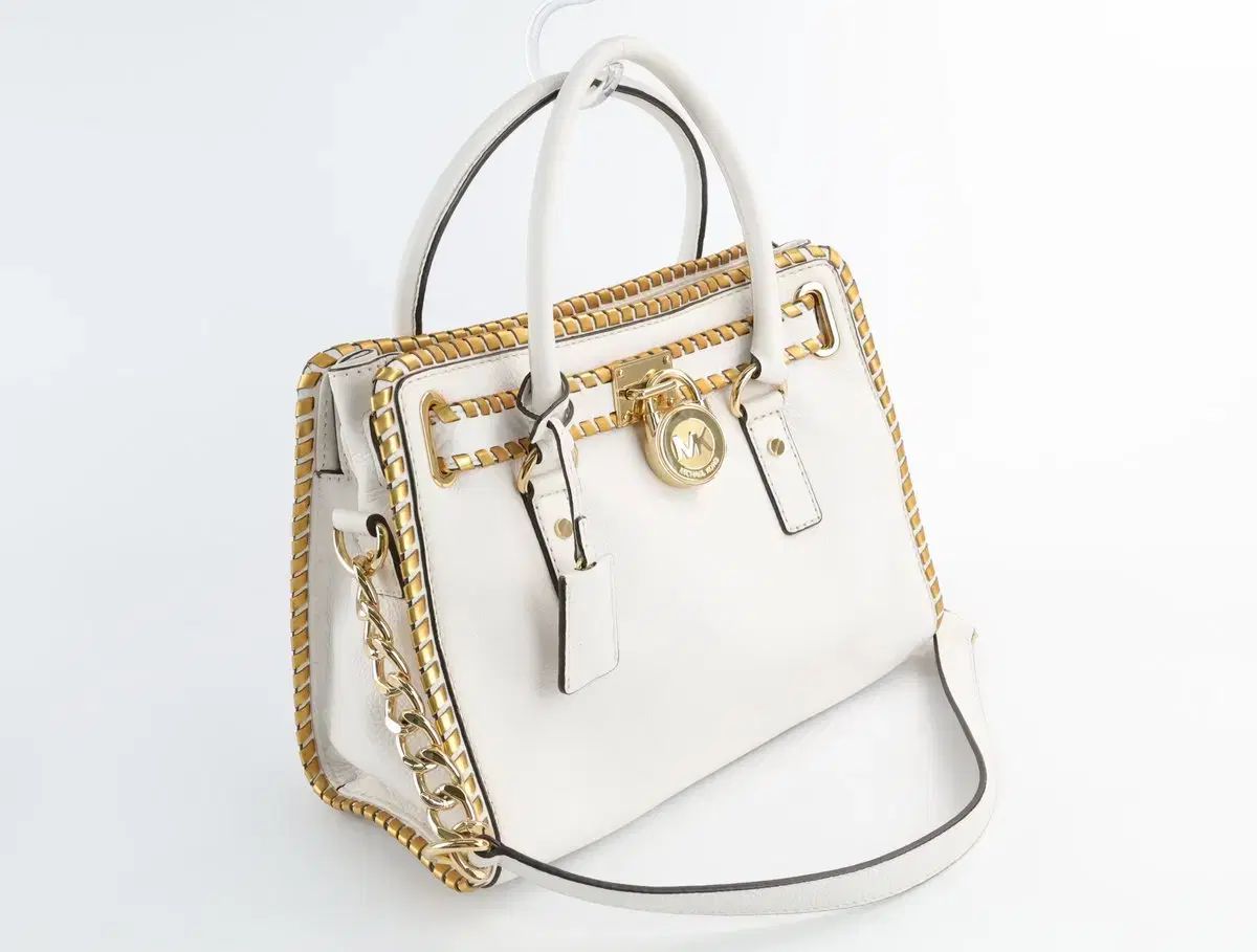 MICHAEL KORS ハミルトン 白 サッチェルバッグ トートバッグ