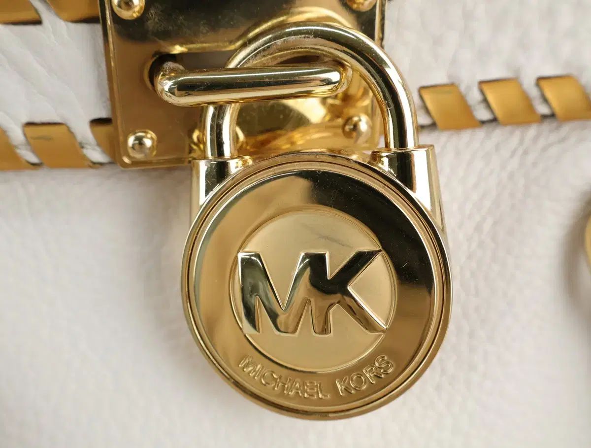 MICHAEL KORS ハミルトン 白 サッチェルバッグ トートバッグ