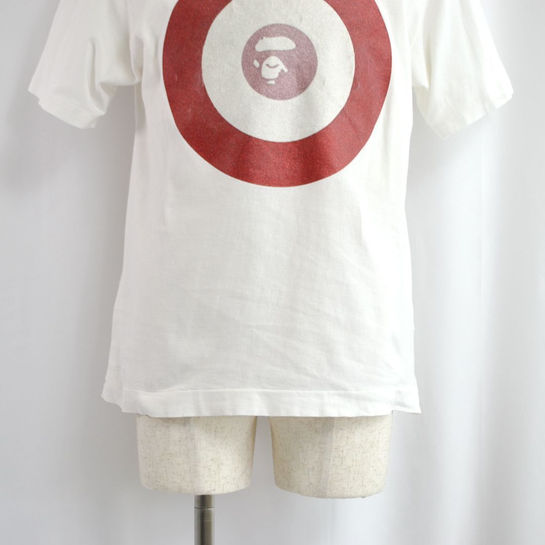 A BATHING APE NIGO エイプ Tシャツ S ラメ ホワイト旧タグ 希少/初期】A BATHING APEアベイシングエイプ 日本製 NIGO期 初期タグ