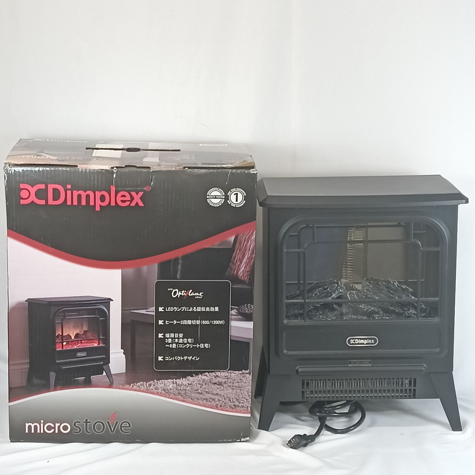 動作品 美品 Dimplex（ディンプレックス）電気暖炉 マイクロストーブ 