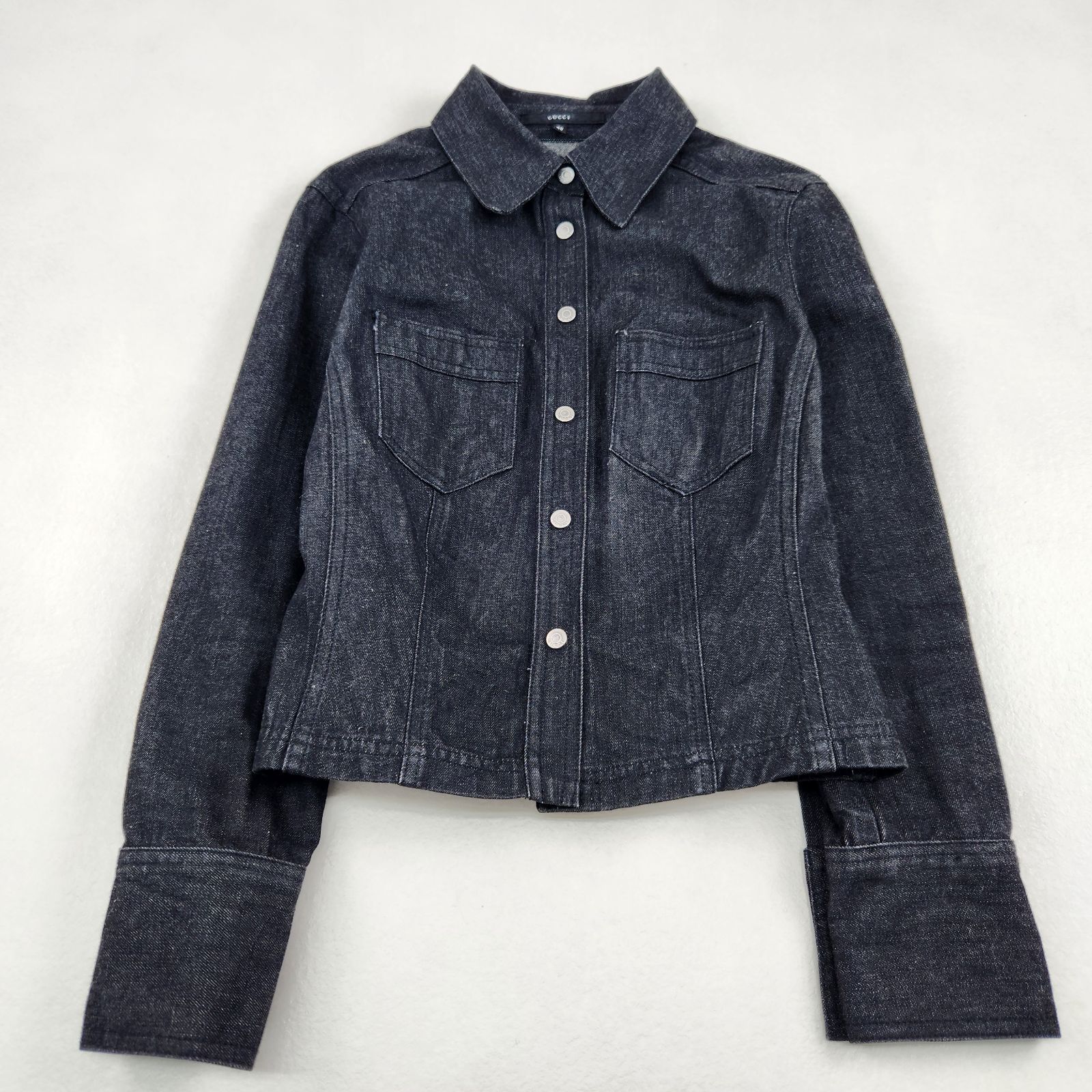 美品 GUCCI デニムジャケット 1998 Gucci by Tom Ford クロップド丈 40
