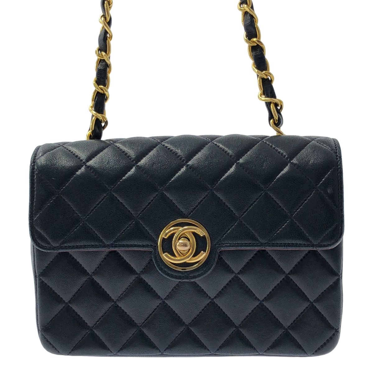 CHANEL / シャネル | シングルフラップ ミニマトラッセ ラムスキン 