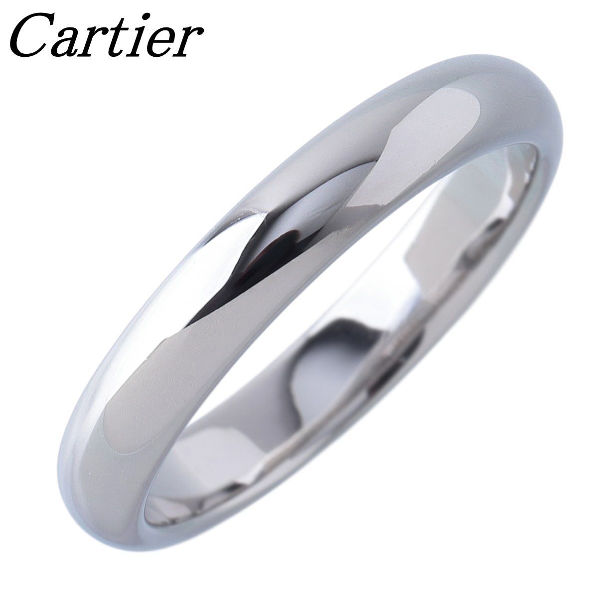 カルティエ 1895 ウェディング リング #53 幅3.4mm Pt950 新品仕上げ済