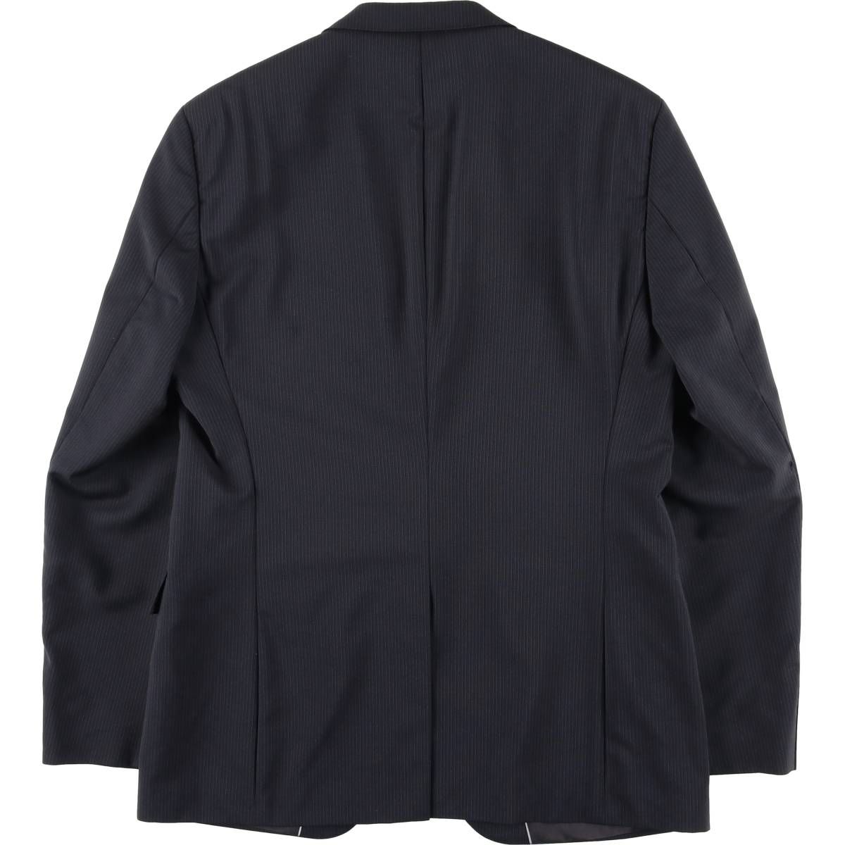 古着 ヒューゴボス HUGO BOSS ストライプ柄 ウールテーラード
