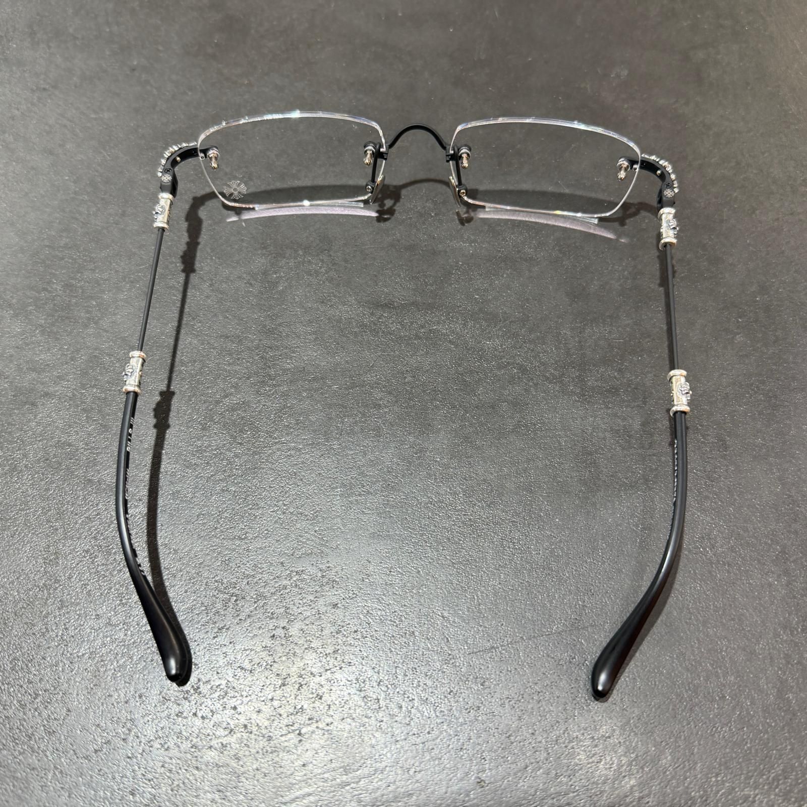 未使用 CHROME HEARTS pills 3 ピルズスリー サングラス リムレス 