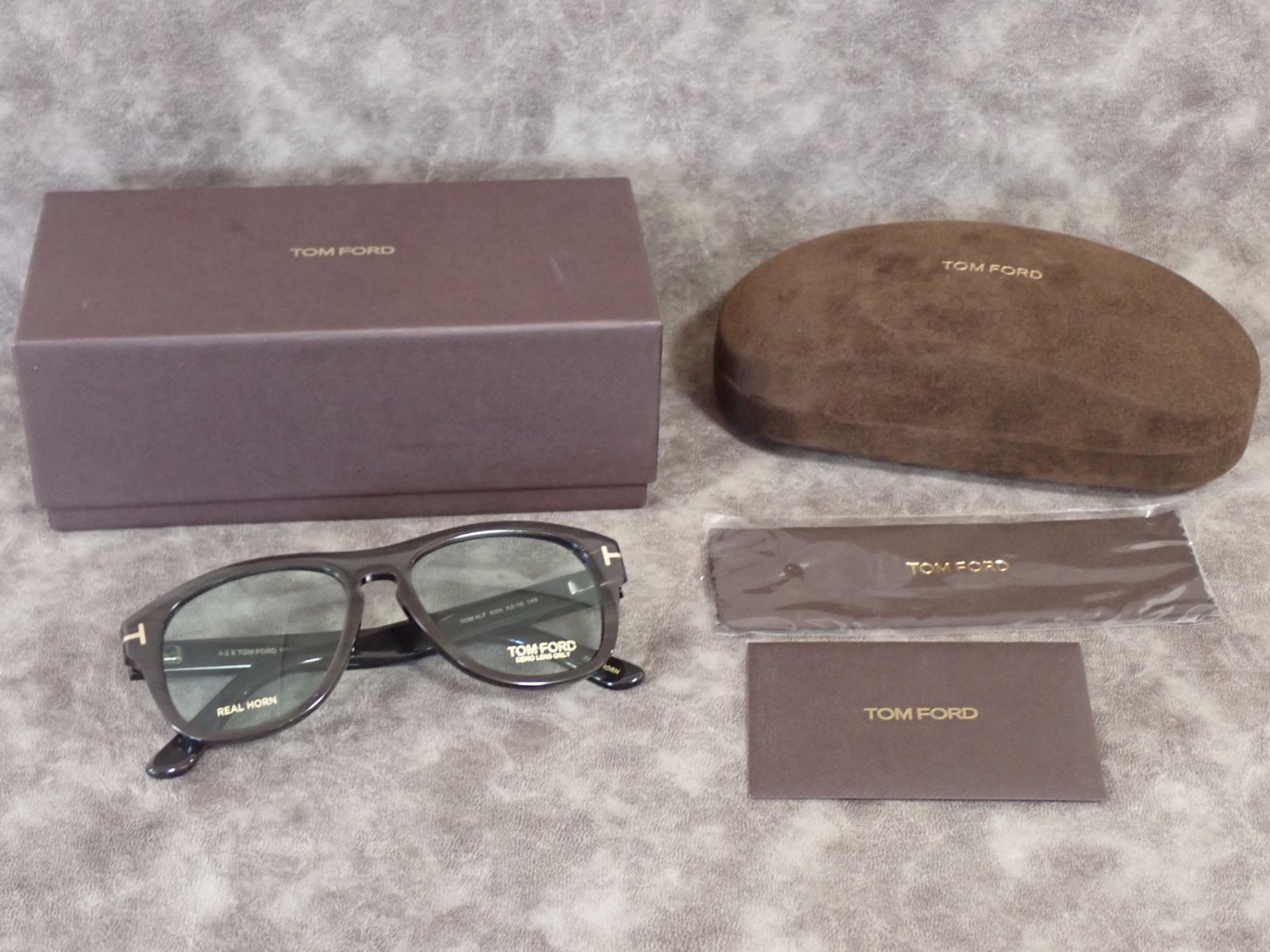 定価15万/美品】TOM FORD トムフォード TOM N.7 63N REAL HORN 天然水