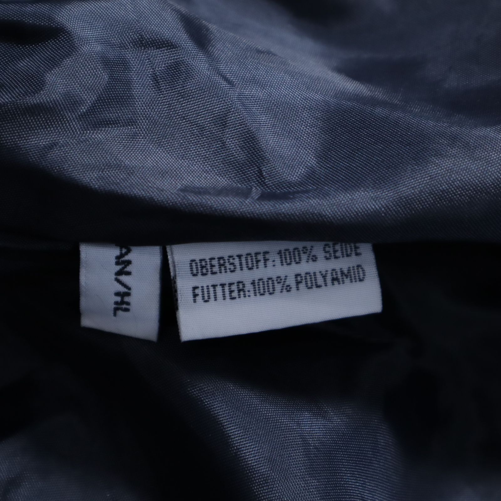 silk bomber jacket blouson faded black 90年代 シルク 絹 ボンバー