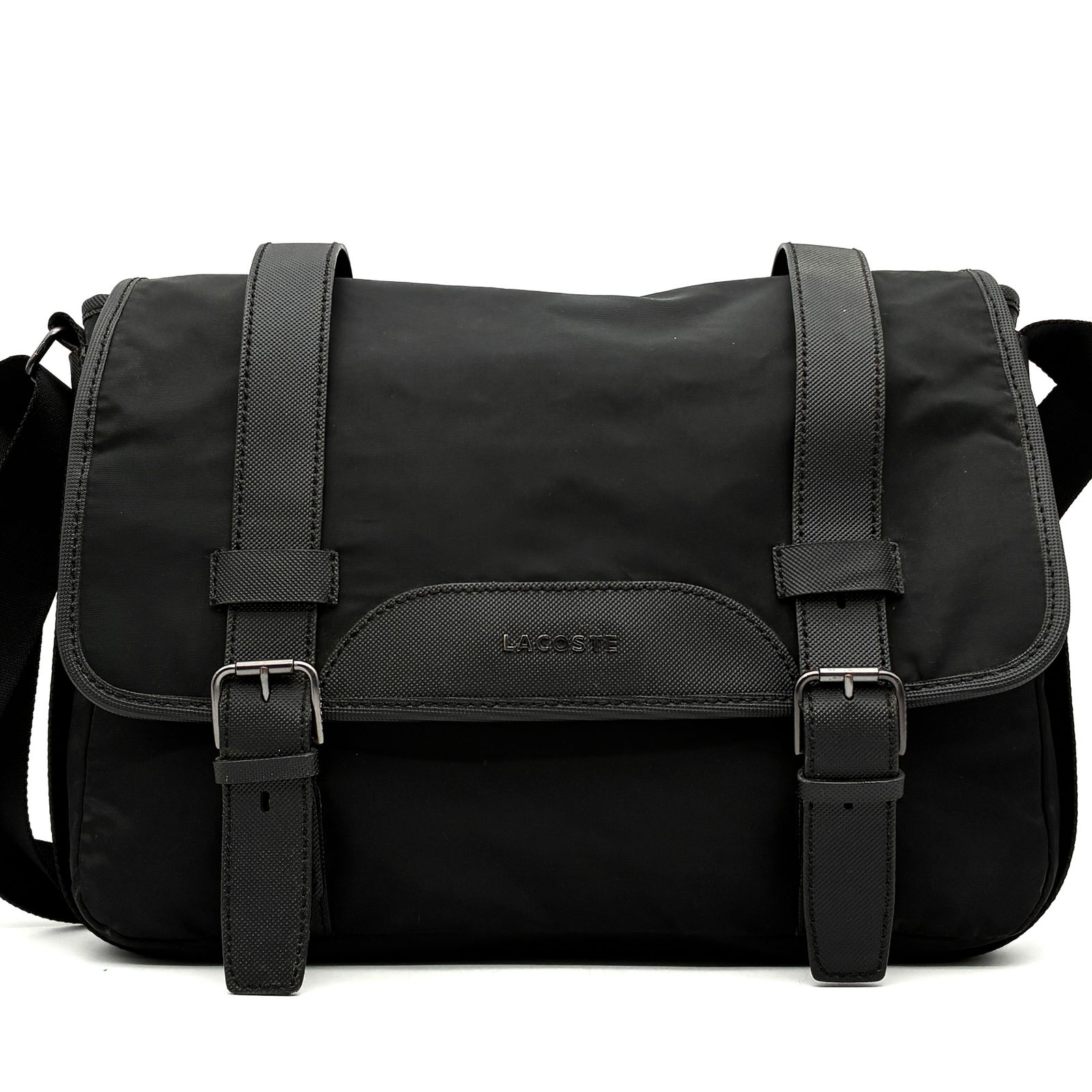 美品】LACOSTE ラコステ メッセンジャーバッグ ショルダーバッグ 