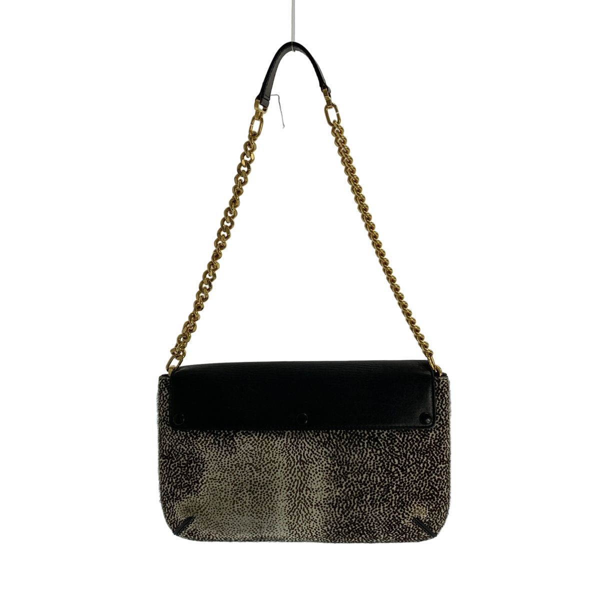 クロエ　ハラコ　2wayバッグ　レオパード Chloe / クロエ | レザー ハラコ レオパード チェーン ショルダー
