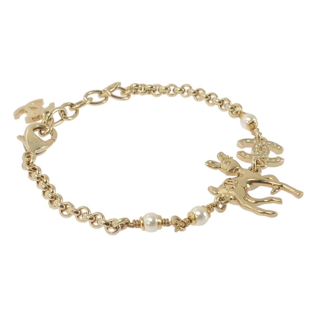 美品】 CHANEL / シャネル | バンビ ココマーク チェーン ブレスレット 
