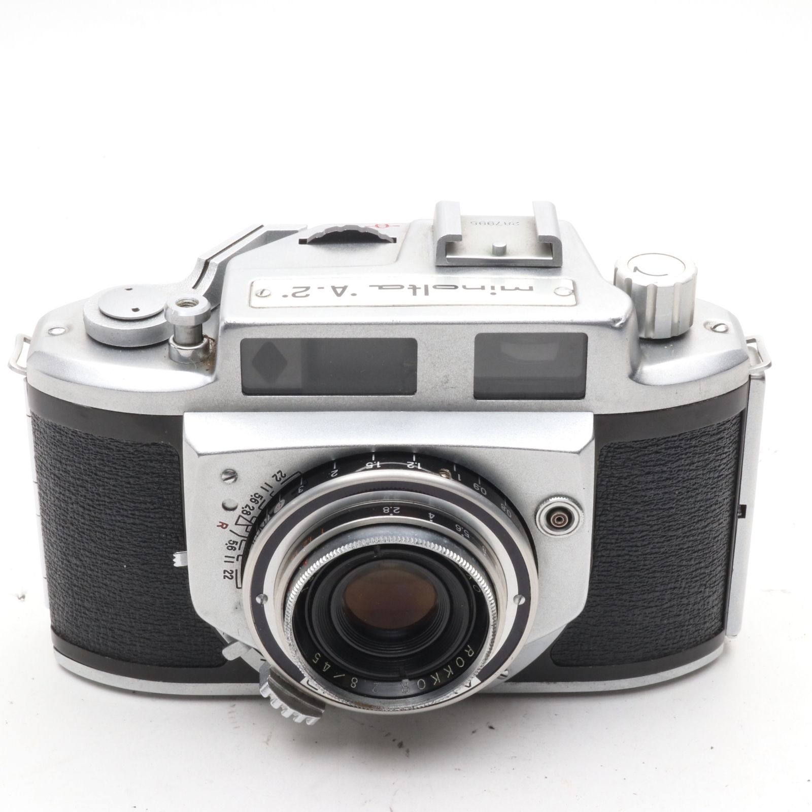 Minolta 'A'-2 レンズ：ROKKOR 45mm f3.5 カメラ Minolta 'A'-2 レンズ：ROKKOR 45mm f3.5