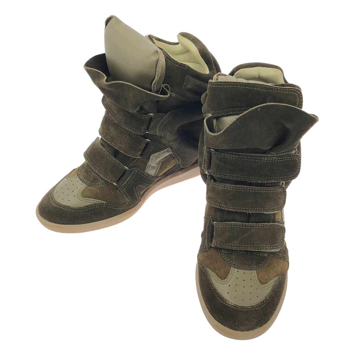 [Good Condition] ISABEL MARANT | BEKETT High Top Sneakers | 39 | Khaki | Ladies