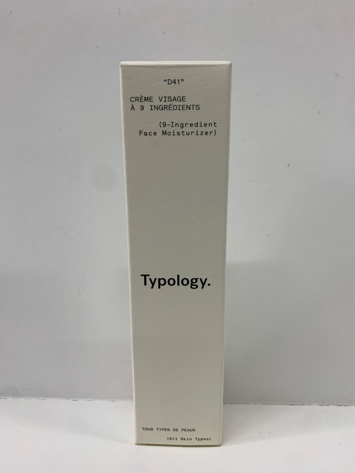 B1268 K Typology. タイポロジー D41 9 イングリディエンツ フェイスモイスチャライザー 50ml