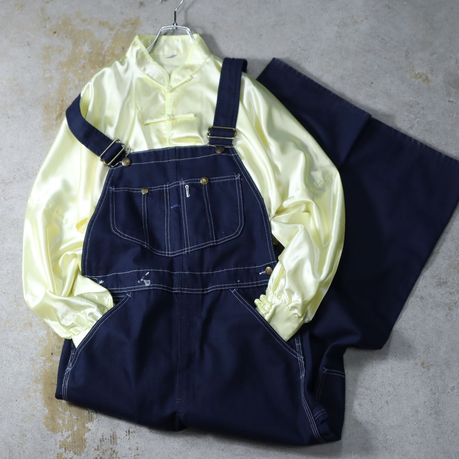 1970s Sears denim overall indigo 70年代 シアーズ ワイド オーバー 