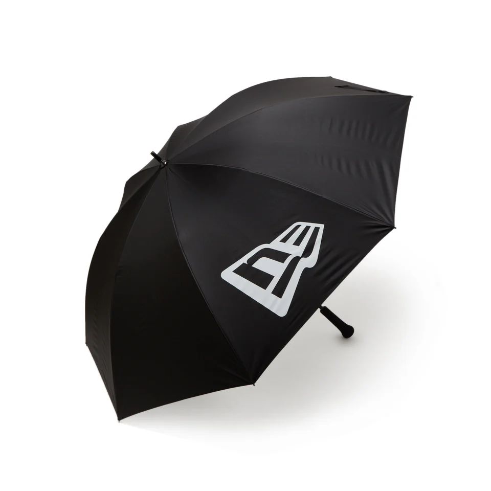 NEW ERA ニューエラ ゴルフアンブレラ フラッグロゴ ブラック 14470862 ゴルフ傘 晴雨兼用 撥水 カーボン骨 NEW ERA GOLF