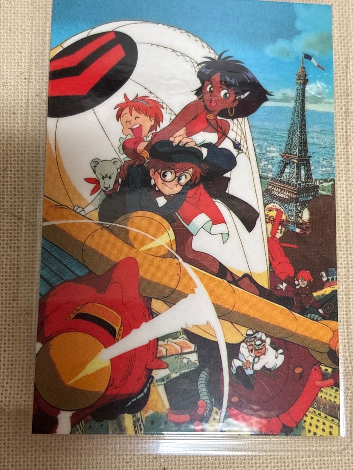 アニメグッズ ふしぎの海のナディア カセットレーベル3枚 ラミカード1