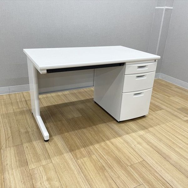 イトーキ 片袖デスク CZ オフィスデスク W1200 D700 ホワイト