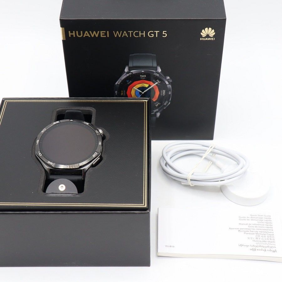美品 HUAWEI WATCH GT5 46mm ブラック- メルカリ