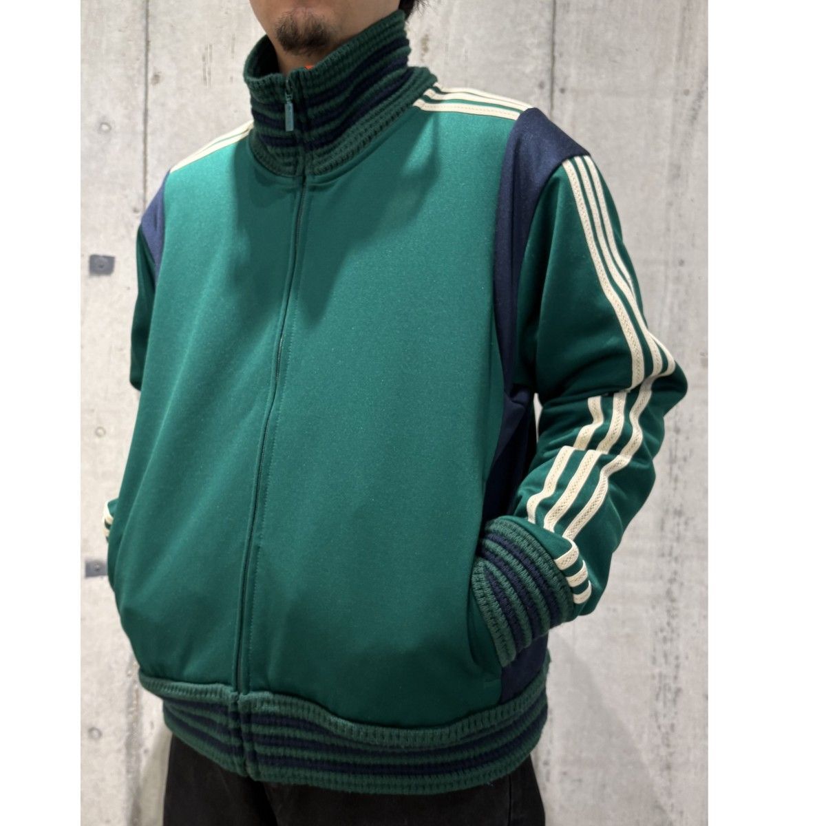WALES BONNER×adidas 20AW Track Jacketニット切替トラックジャケット