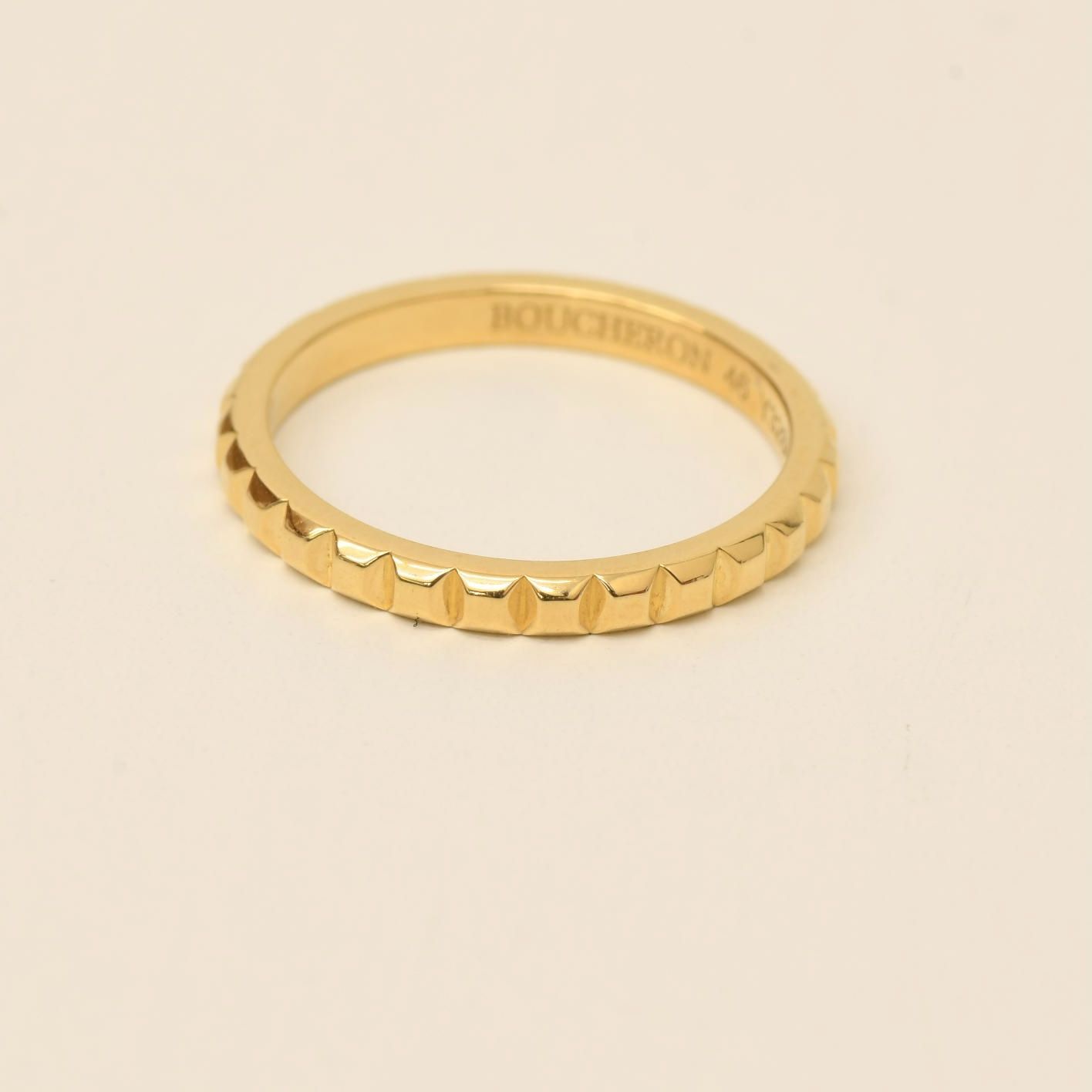 Boucheron ブシュロン リング YG #46 キャトル クル ド パリ スモール